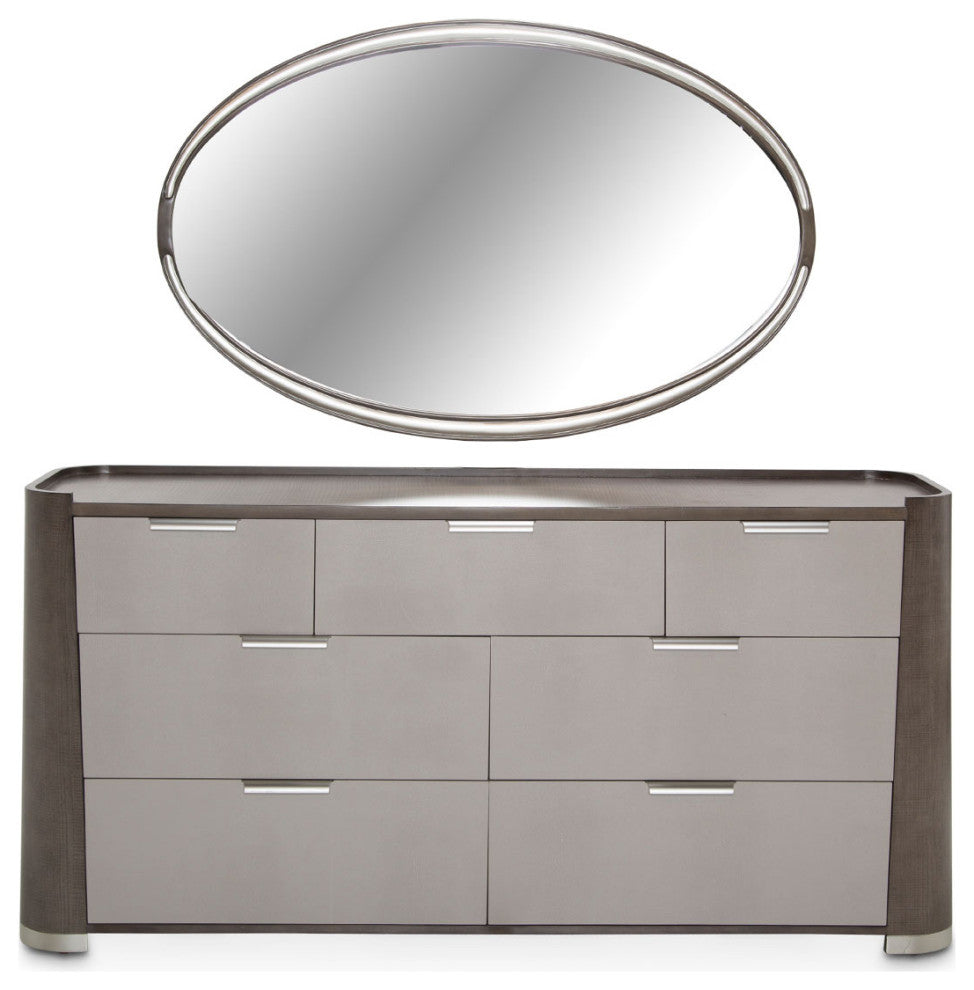 Roxbury Park Dresser with Mirror - Slate
