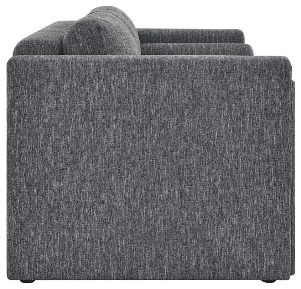 Modway Visible Upholstered Modern Polyester Fabric Sofa in Gray