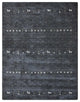 Hand Knotted Loom Wool Area Rug Contemporary Charcoal L00585, [Rectangle] 6'x9'