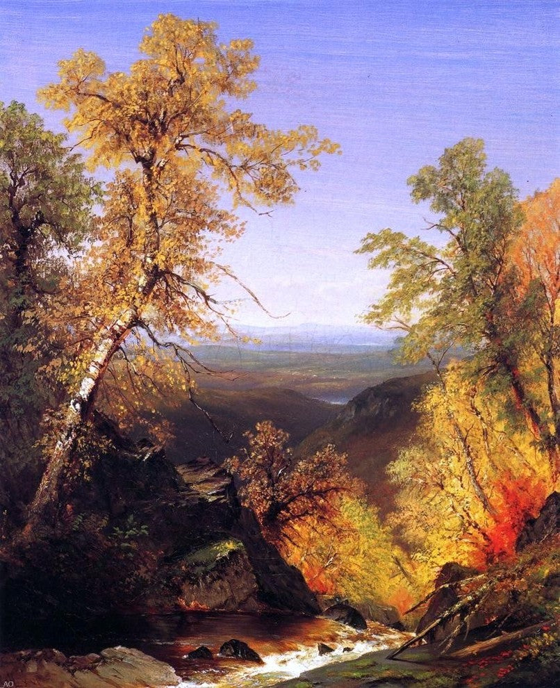 Richard William Hubbard The Top of Kaaterskill Falls Autumn Wall Decal