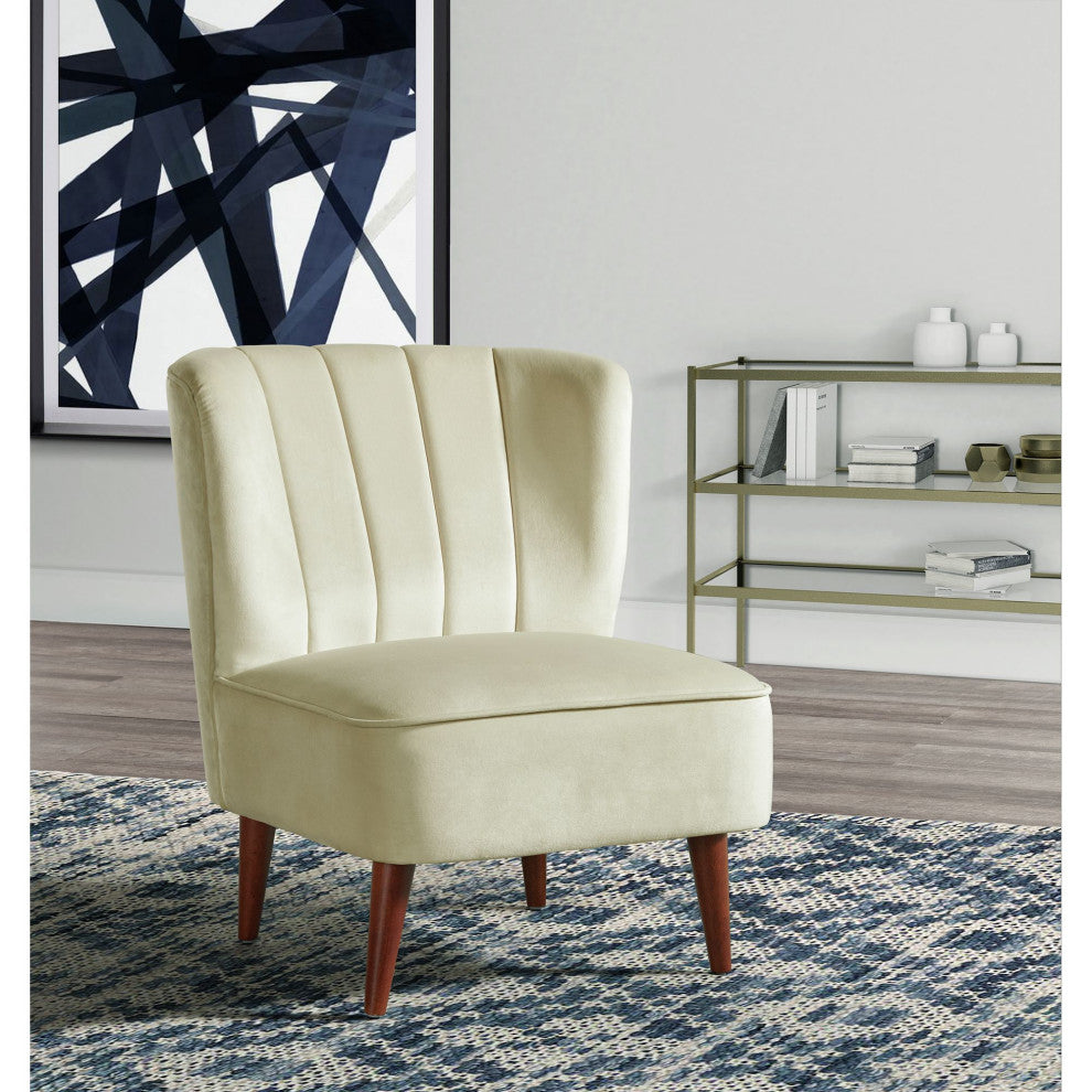 Picket House Corbin Tufted Accent Chair, Cream