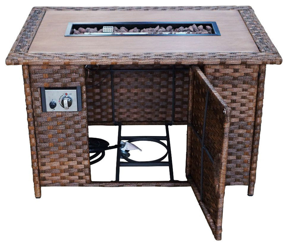 Costa Mesa Fire Pit, Brown