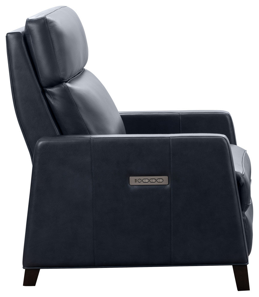 James Zero Gravity Power Recliner w/Power Head Rest and Lumbar, Barone Navy Blue