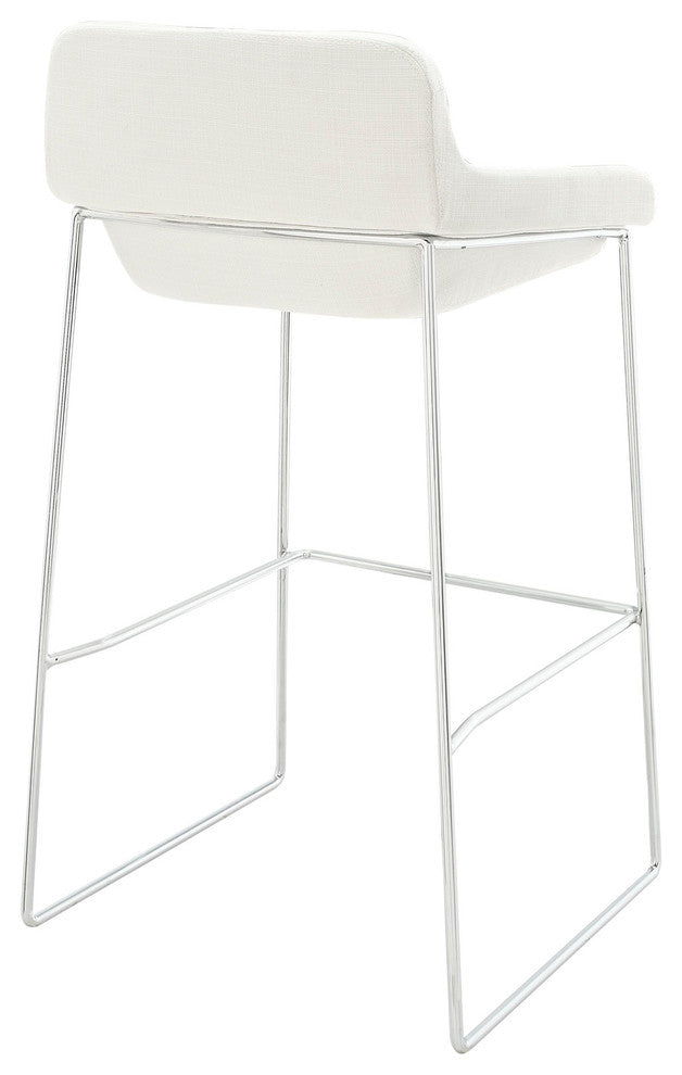 Modern White Garner Bar Stool Set of 4