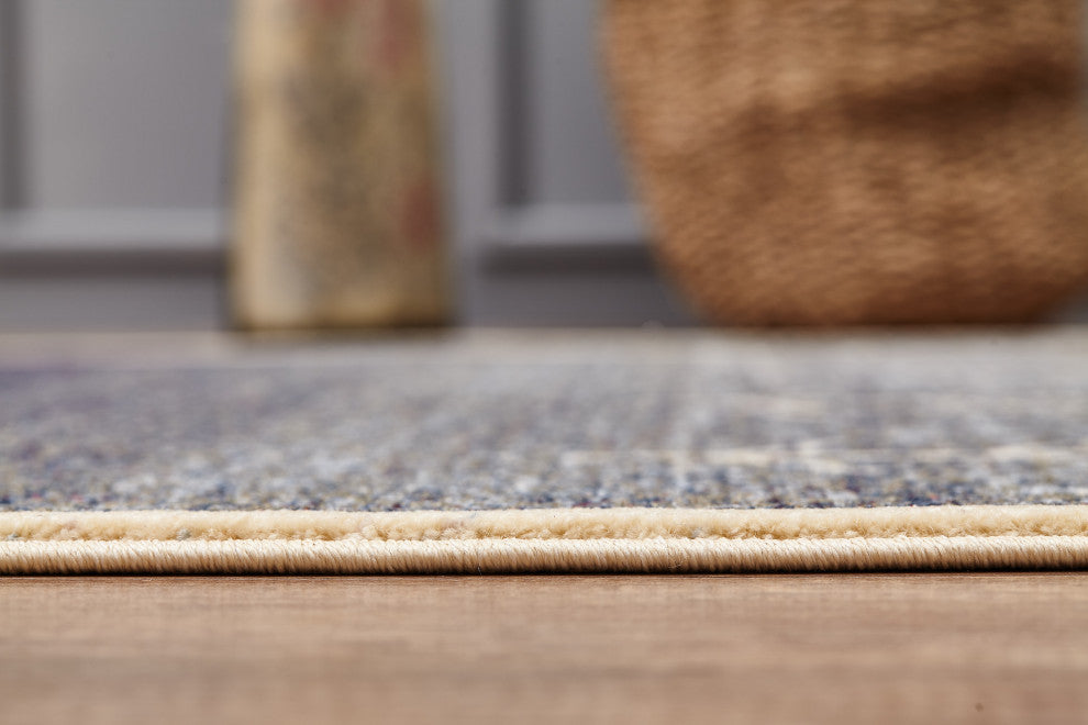 Abani Mesa MES150A Blue Southwest Pattern Area Rug