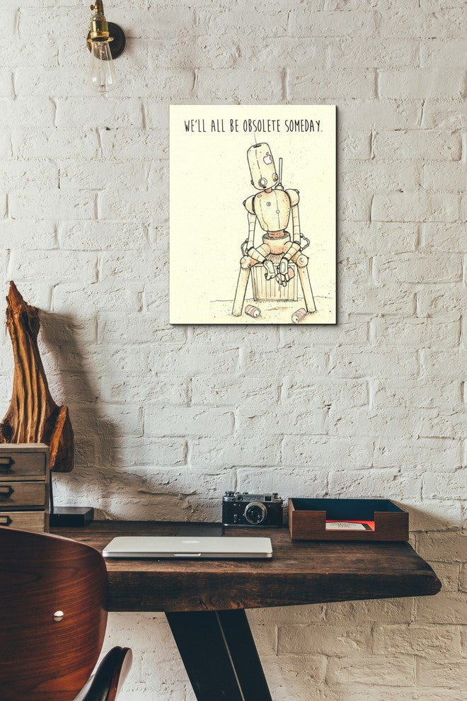Epic Graffiti "Obsolete" Giclee Canvas Wall Art, 12"x16"