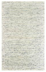 Liana Hand-Tufted Wool and Viscose Shaded Solid Ivory/Stone Rug, 5' x 8'