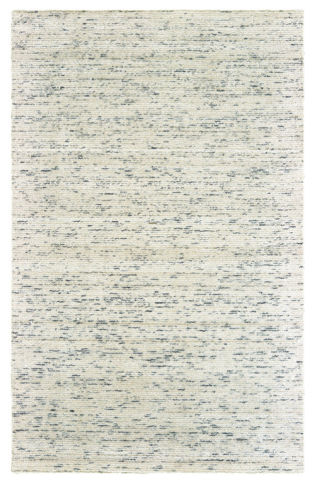 Liana Hand-Tufted Wool and Viscose Shaded Solid Ivory/Stone Rug, 5' x 8'