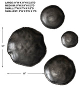 Lucky Coins Nickel Wall Decor, Set/4