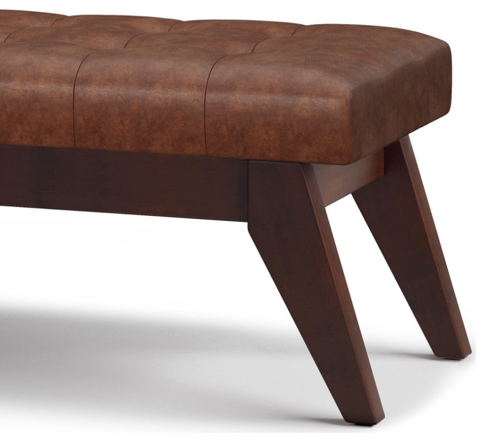 Draper Mid Century Tufted Ottoman Bench