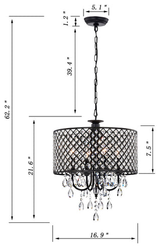Adria 4-Light Drum Chandelier