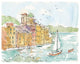 "Portofino II" Digital Paper Print by Anne Tavoletti, 30"x24"