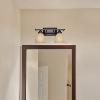 Apollo 2-Light Bath Bar, Oil Rubbed Bronze