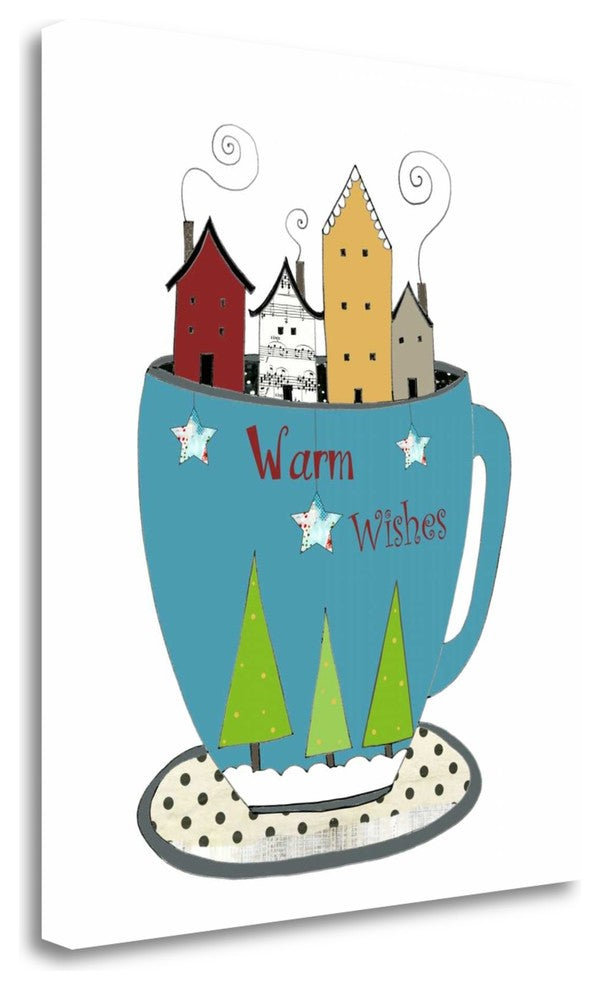 "Warm Wishes In A Cup" By Sarah Ogren, Giclee Print on Gallery Wrap Canvas