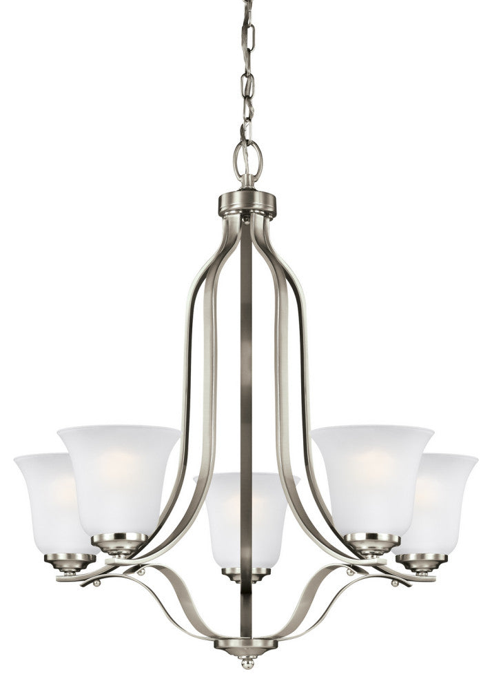 Emmons 5-Light Chandelier, Brushed Nickel
