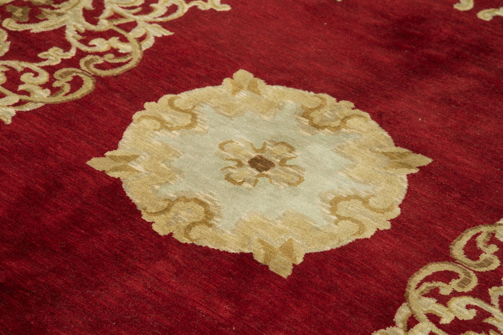 Rug N Carpet - Handmade Oriental 8' 2" x 10' 4" Pastel Oushak Area Rug