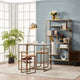 Breakfast Table Dining Set, Brass Finish