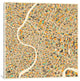 "Abstract City Map of Bangkok" by Jazzberry Blue, 18x18x1.5