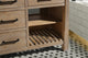 Lauren 60" Bathroom Vanity, Weathered Fir Finish, White Engineered Stone Counter