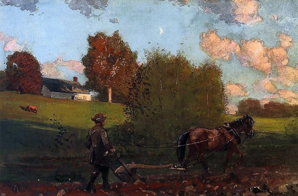 Winslow Homer The Last Furrow Wall Decal