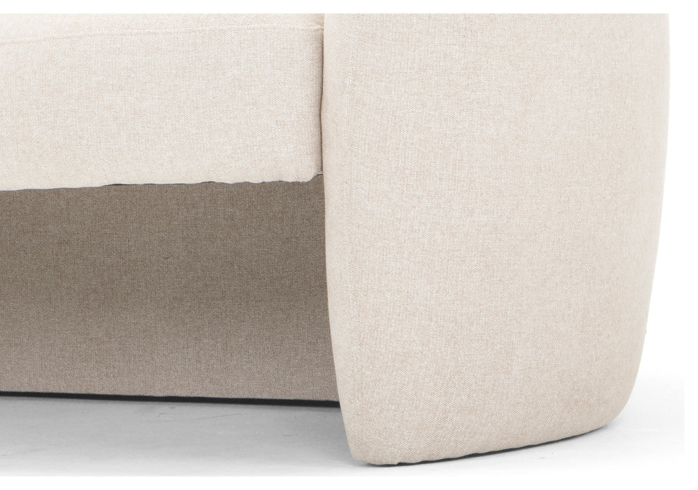 Metro Blythe Settee, Beige Upholstery