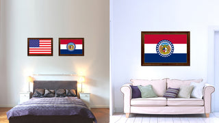 Missouri State Flag Canvas Print, 21"x30"