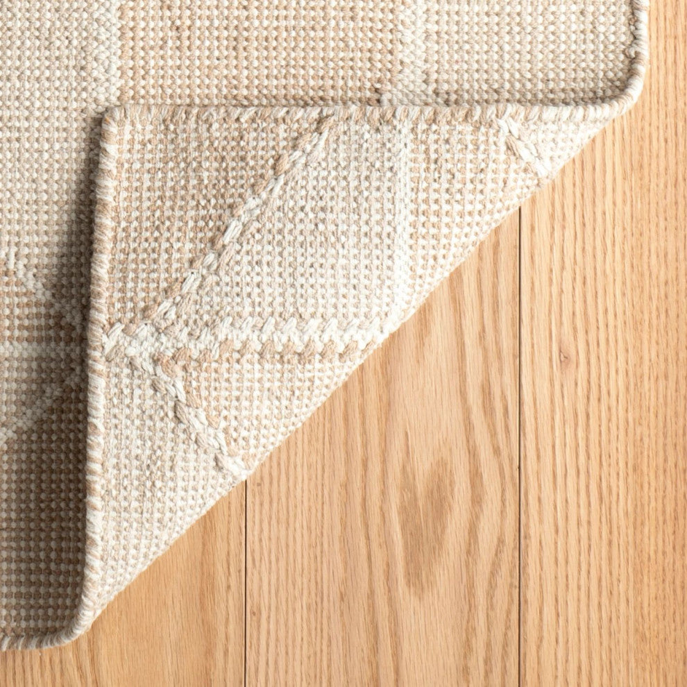 Mark D. Sikes x Dash & Albert Ojai Wheat Handmade Cotton Rug, Grey, 2'6" x 8'