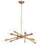 Regina Andrew Cobra Chandelier Large, Natural Brass, Brass