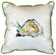Betsy Drake Oyster Shell Small Indoor/Outdoor Pillow 12x12