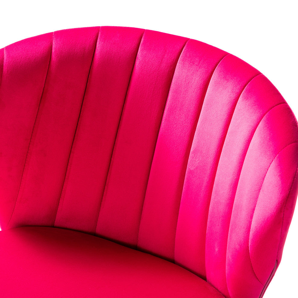 Milia Dining Chair Set of 4, Fuchsia