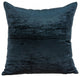 HomeRoots 22" x 0.5" x 22" Transitional Dark Blue Solid Pillow Cover