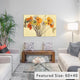 "Pumpkin Poppies I Gallery" by Shirley Novak, 26x18x1.5"