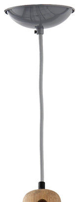 1-Light Pendant with Gray Cone Shade