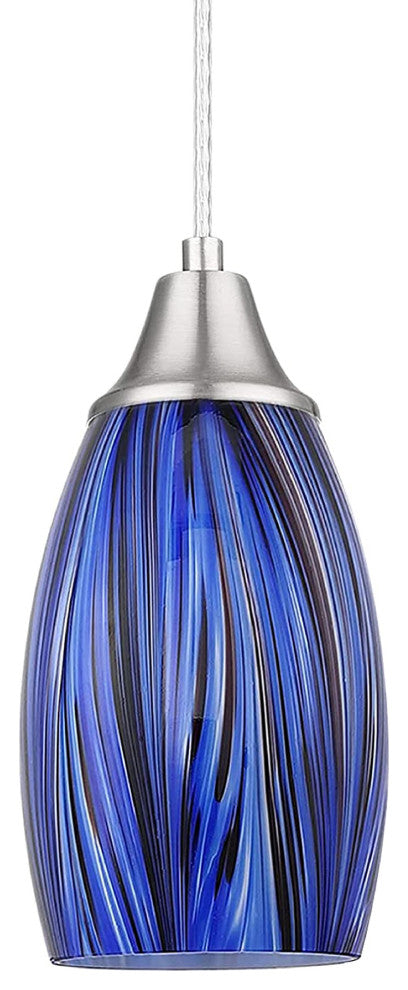 Dark Blue kitchen ceiling light Glass sink light modern mini art hand light