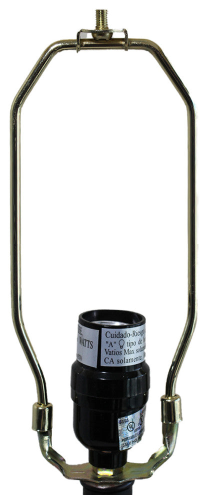 11" Polished Brass Heavy Duty Harp Fitter For Lamp Shades