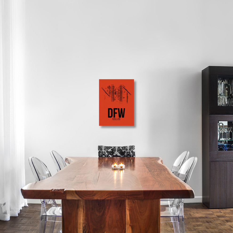 "DFW Dallas Airport Orange" Fine Art Print