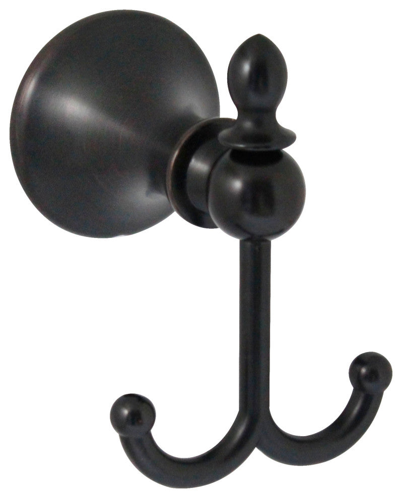 MODONA's Double Robe and Towel Hook Antica Series -, Rubbed Bronze