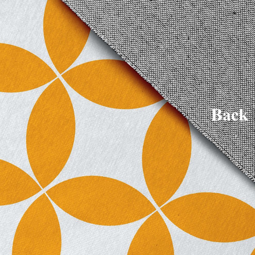 Eye Opener Spring Chenille Rug, Mango, 5'x7'