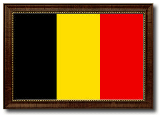 Belgium Country Flag Canvas Print, 15"x21"