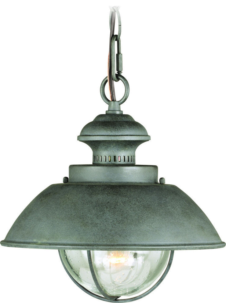Harwich 10" Outdoor Pendant Textured Gray