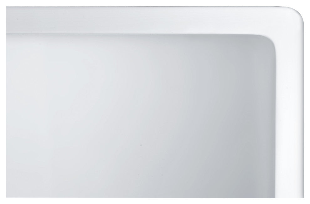 ANZZI Petima Farmhouse Solid Surface 24" Kitchen Sink, White
