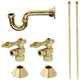 Plumbing Sink Trim Kit, P-Trap, Polished Brass