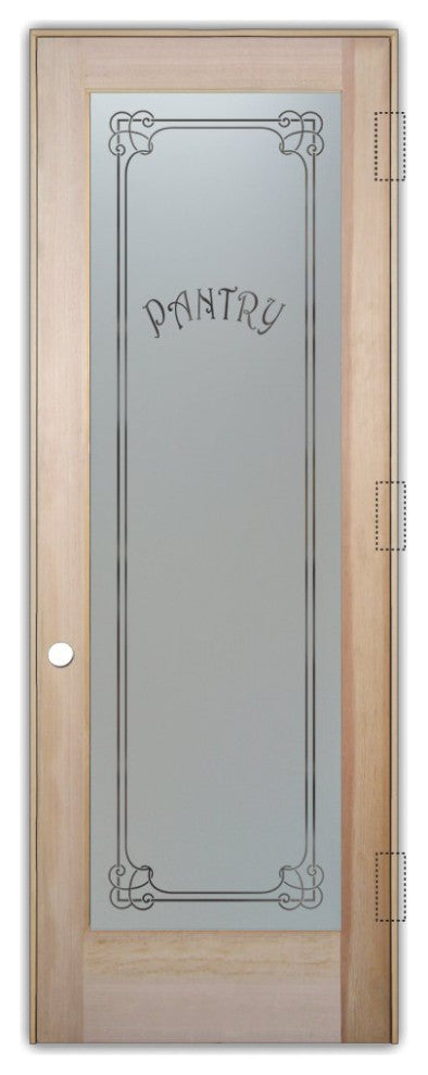 Pantry Door - Enna Harrington - Douglas Fir (stain grade) - 24" x 80" - Knob...
