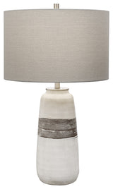 Uttermost Comanche White Crackle Table Lamp