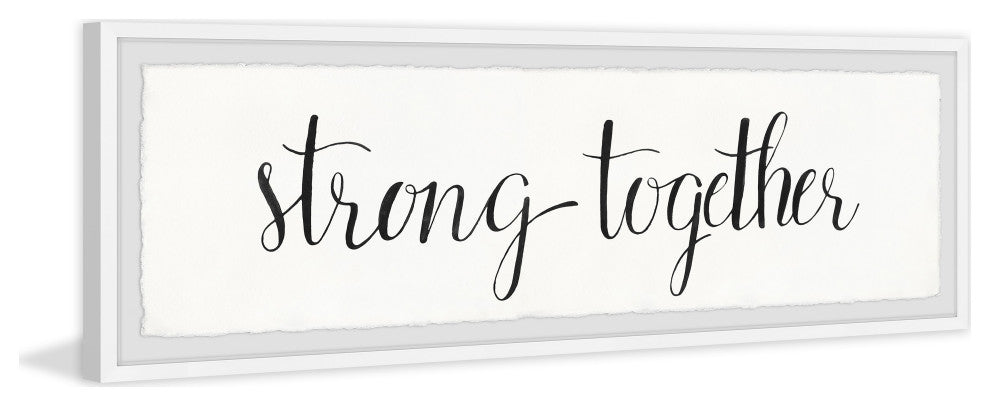 "Strong Together II" Framed Painting Print, 45x15