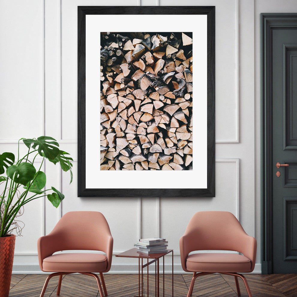 "Logs" Matted and Framed, 52" x 36"
