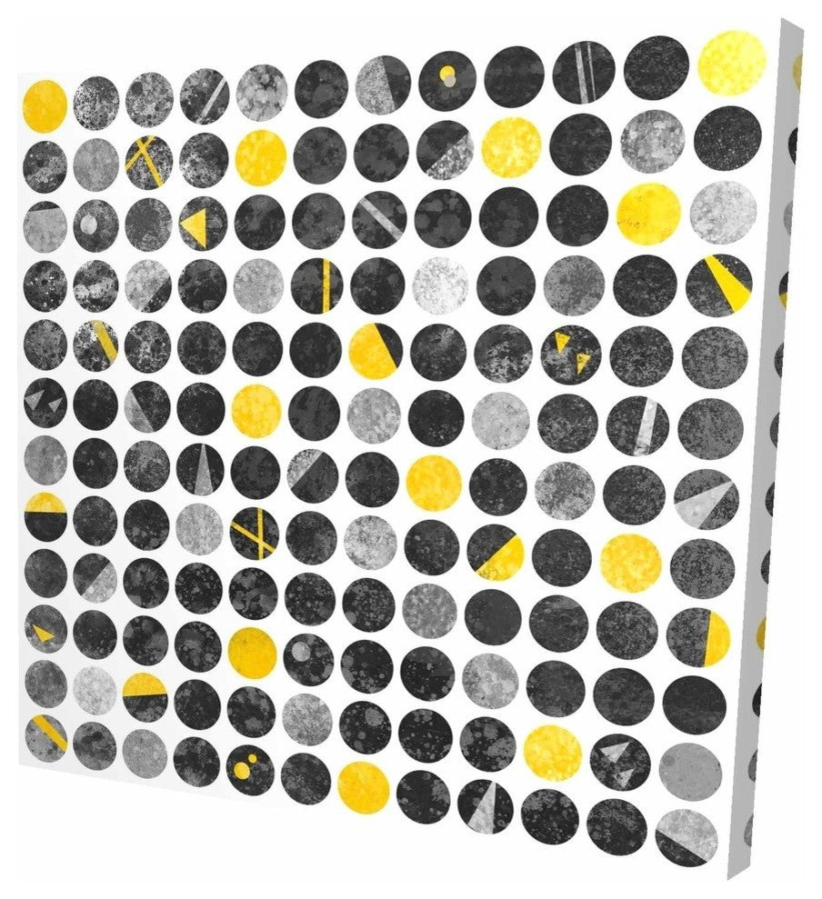 Abstract Circles, Fine Art Gallery Wrapped Canvas, 24"x24"x1.5''