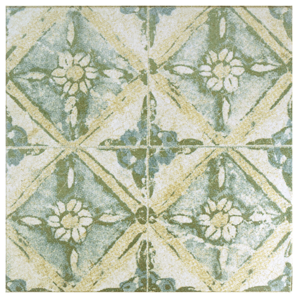 Klinker Retro Quarry Floor and Wall Tile, Dafodil
