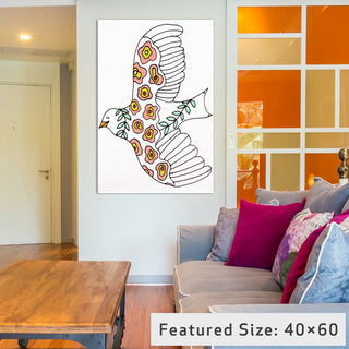 "Pax" by Sylvie Demers, 26x18x1.5