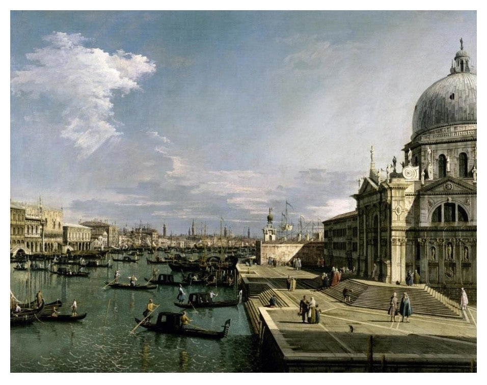 "Venice, Church of the Blessed Sacrament" Paper Print by Canaletto, 24"x19"